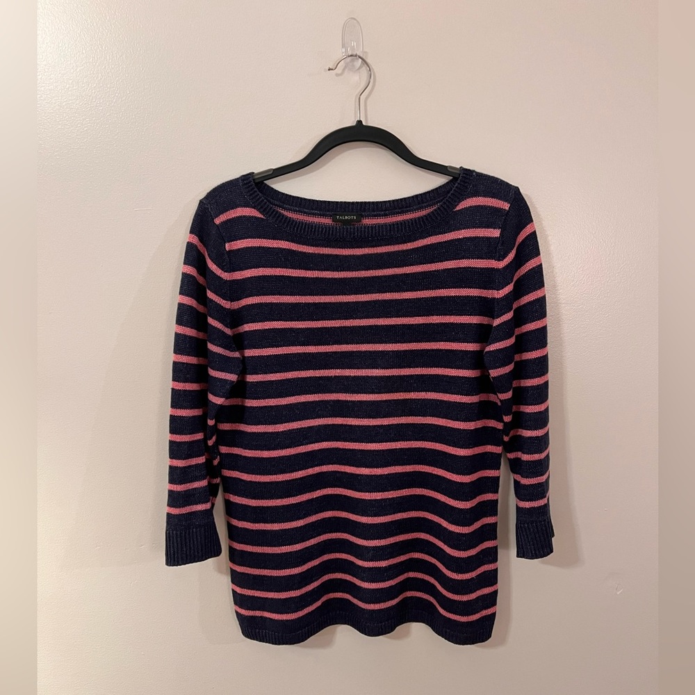 Talbots Sweater Women’s Linen 3/4 Sleeve